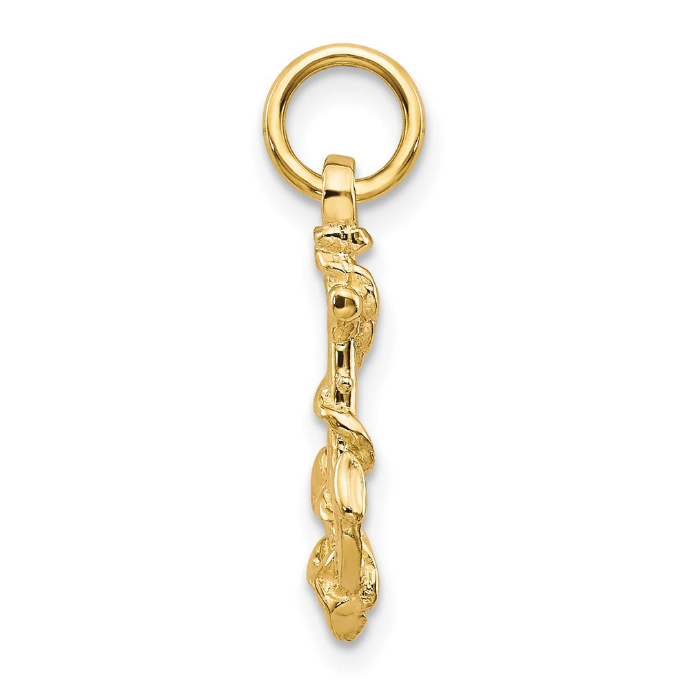 10k Yellow Gold Anchor Pendant