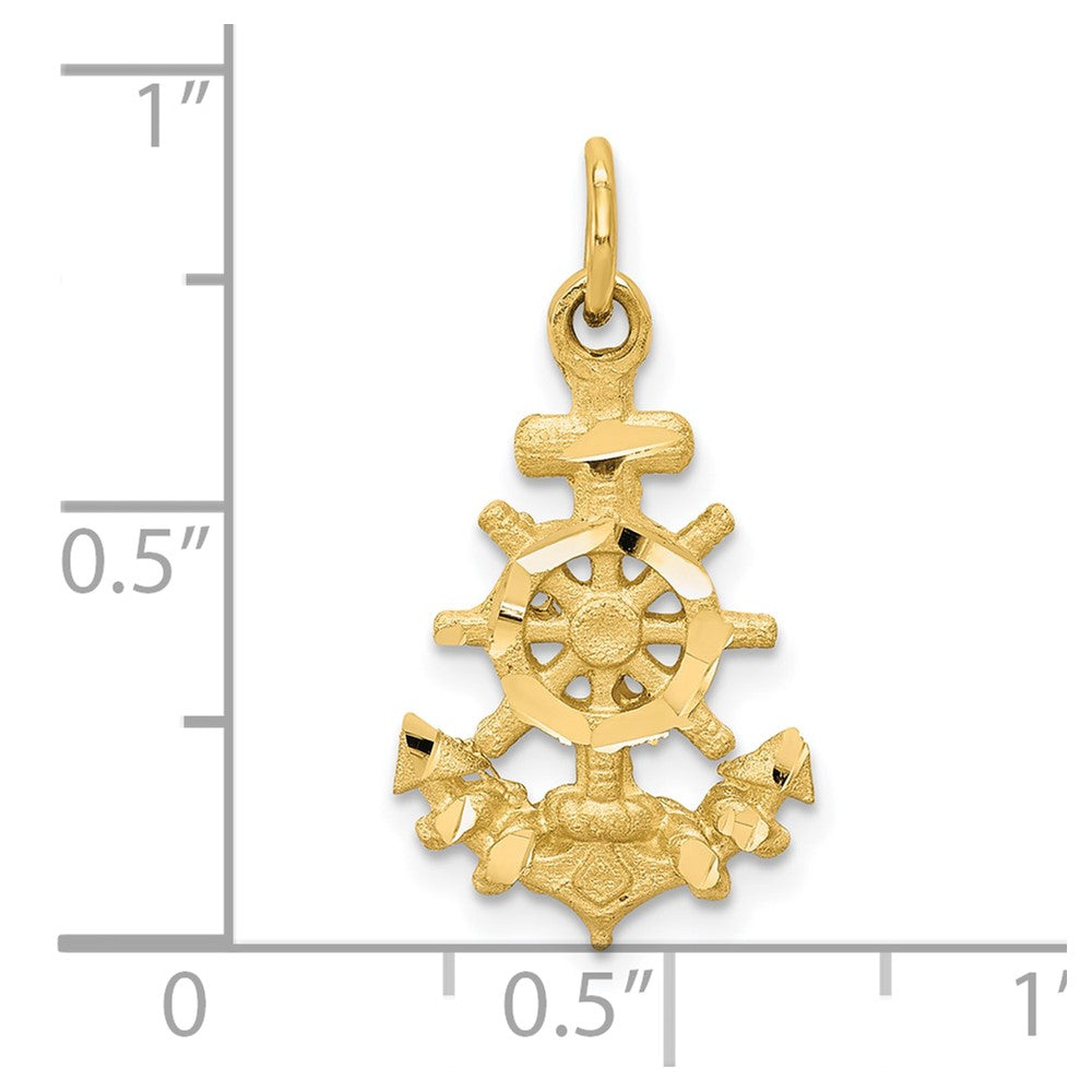 10k Yellow Gold Anchor Charm