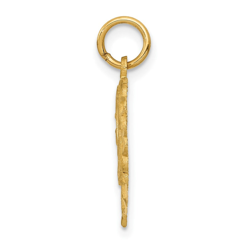 10K Yellow Gold 10Ky Initial A Charm