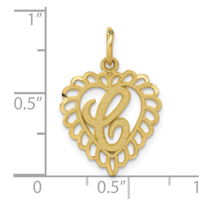 10K Yellow Gold 10Ky Initial C Charm