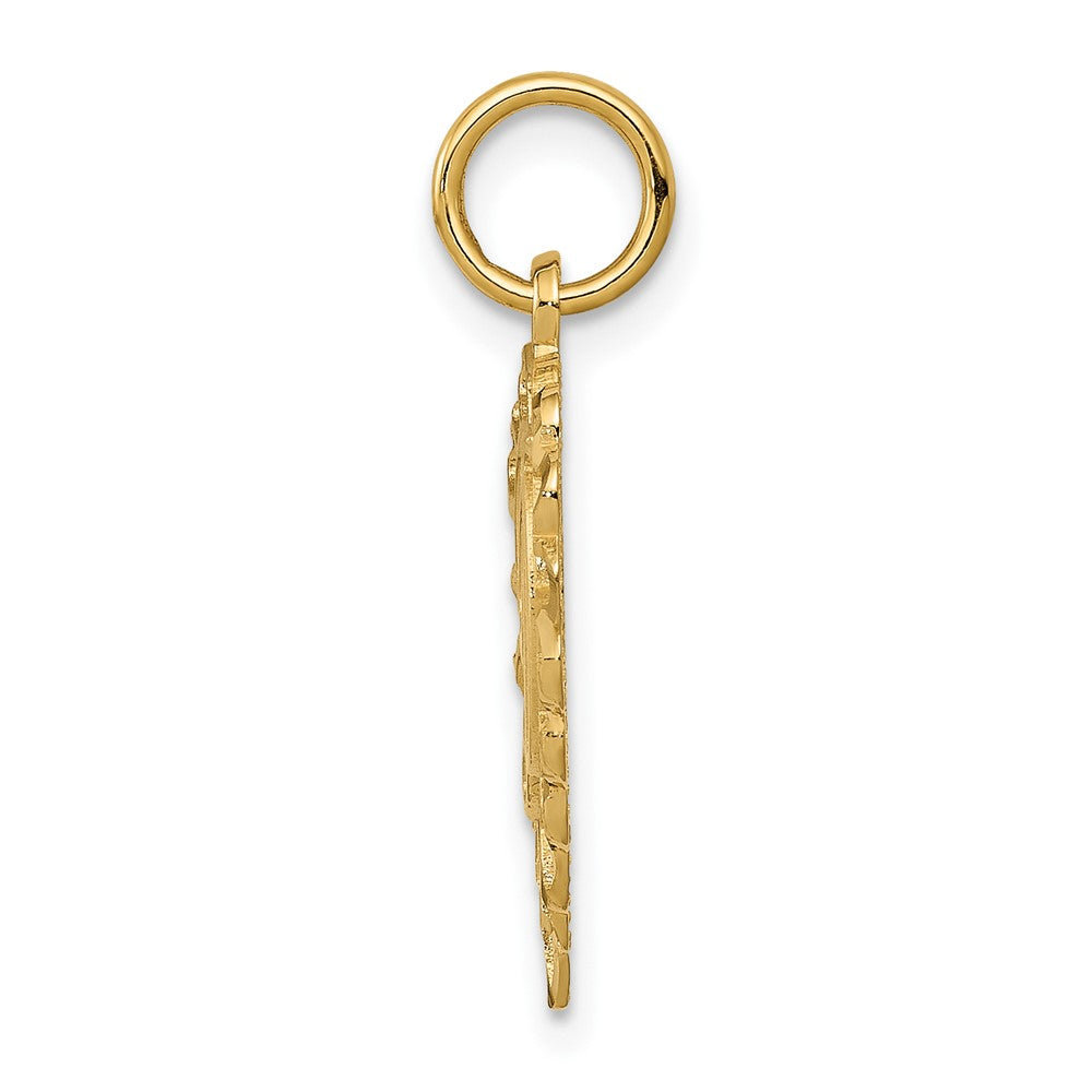 10K Yellow Gold 10Ky Initial D Charm