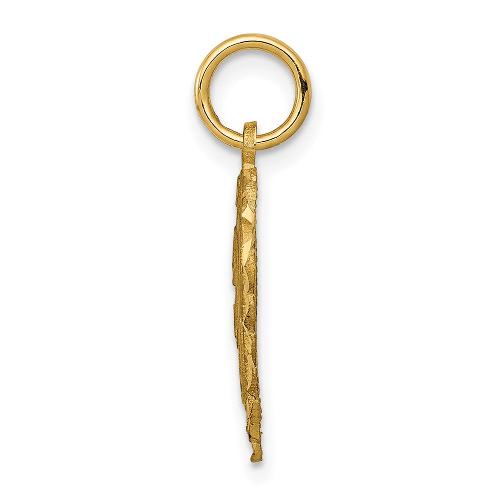 10K Yellow Gold Initial E Charm