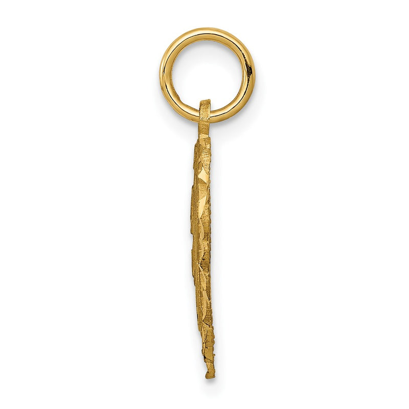 10K Yellow Gold Initial E Charm