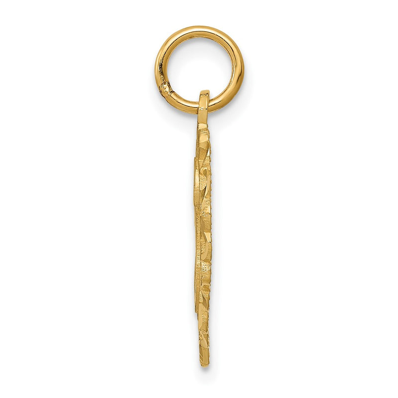 10K Yellow Gold Initial G Charm