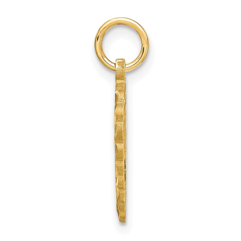 10K Yellow Gold Initial W Charm