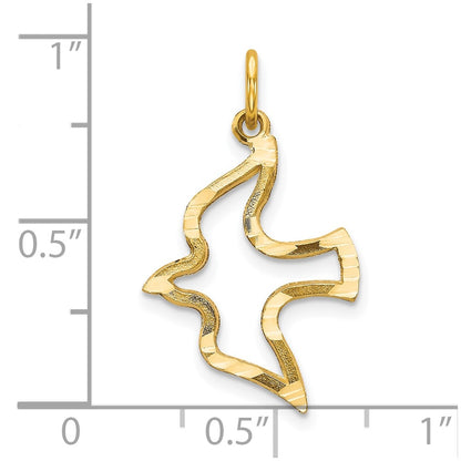 10k Yellow Gold Dove Charm