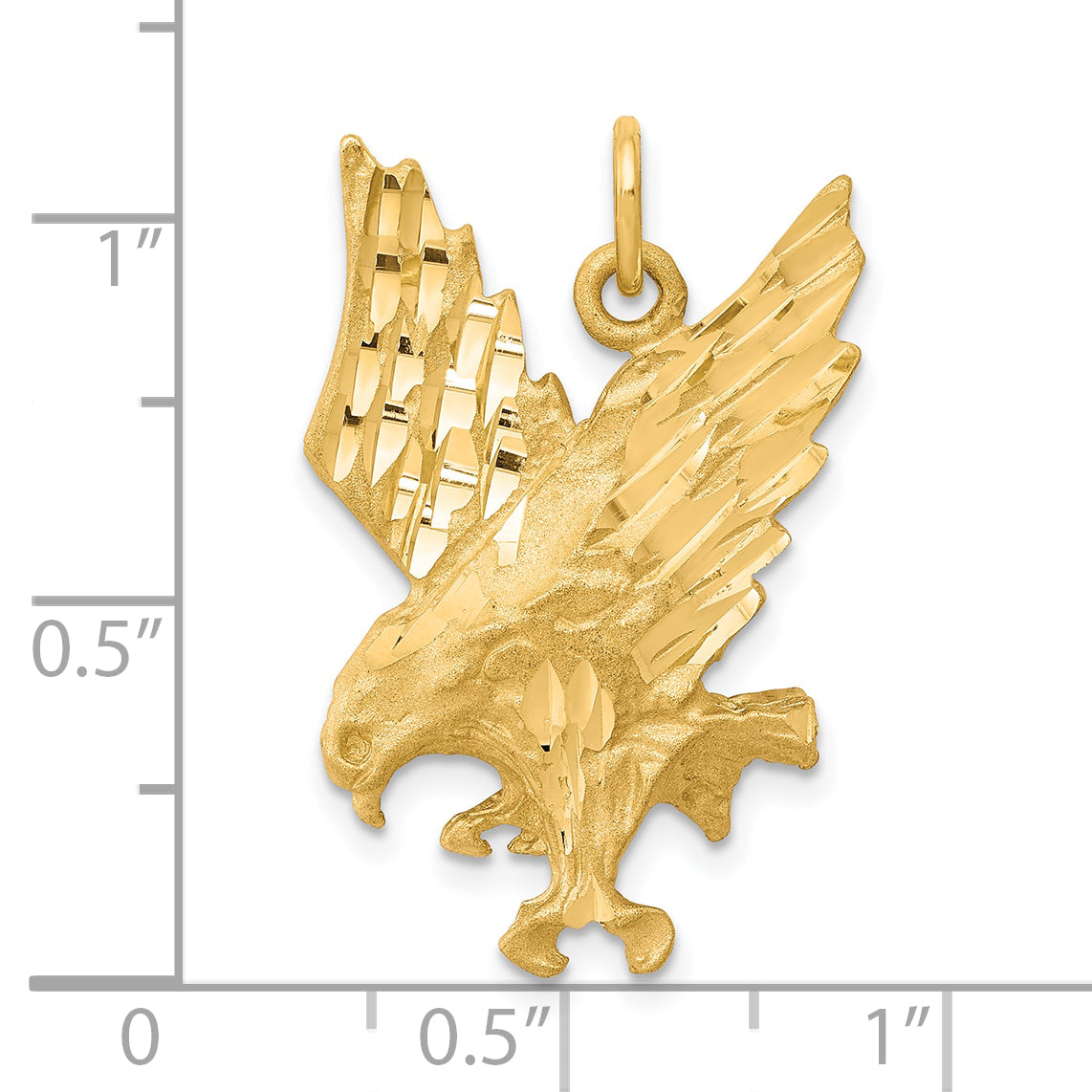 10K Yellow Gold Eagle Charm