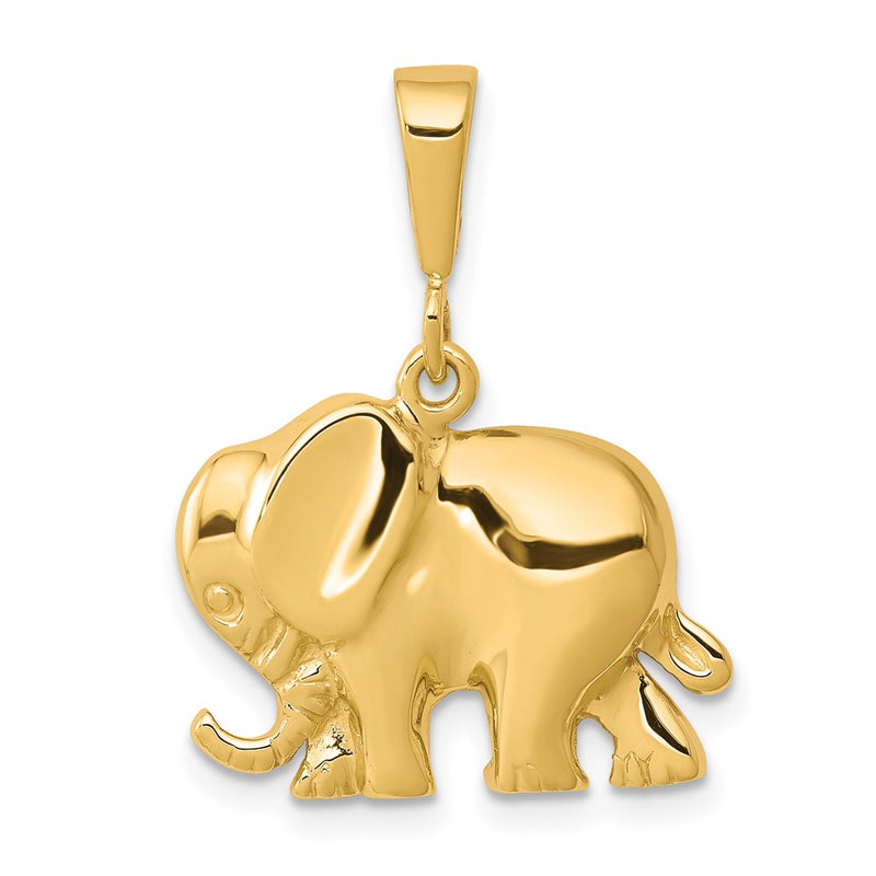 10K Yellow Gold Elephant Charm