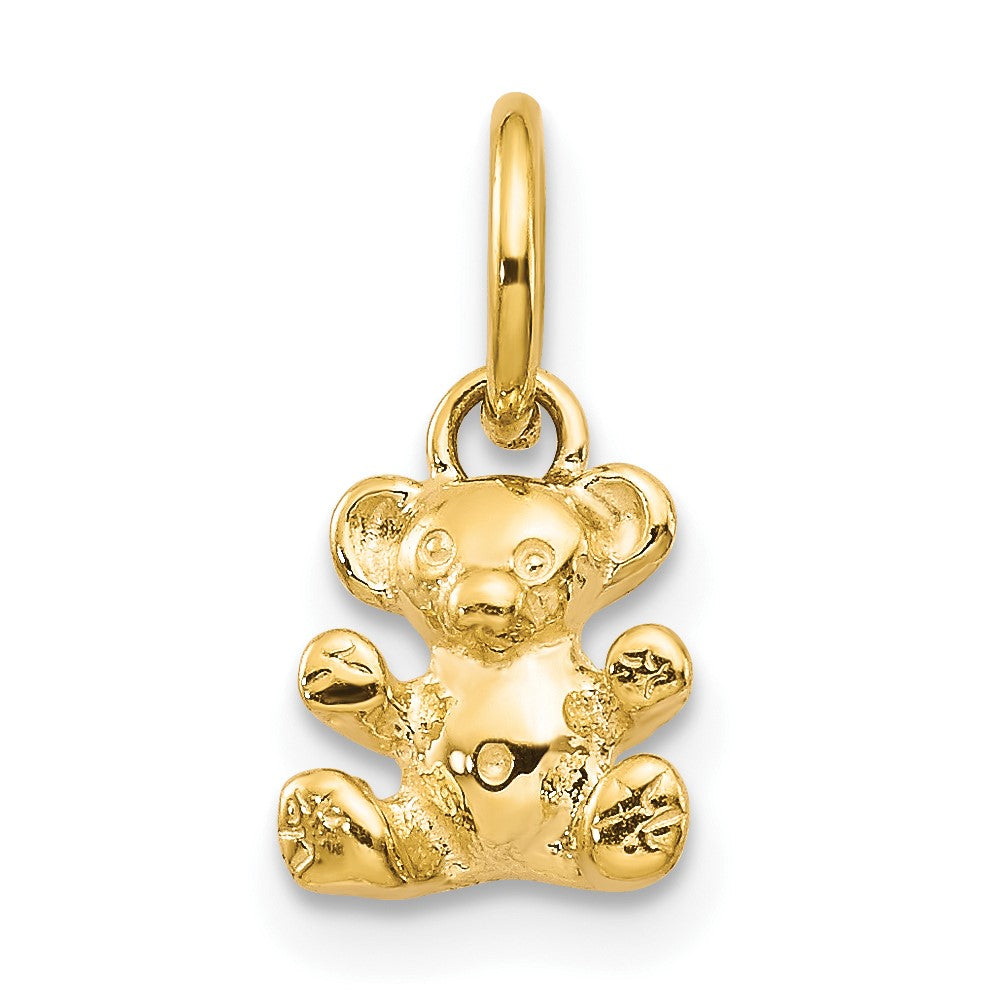 10k Yellow Gold 3D Teddy Bear Charm