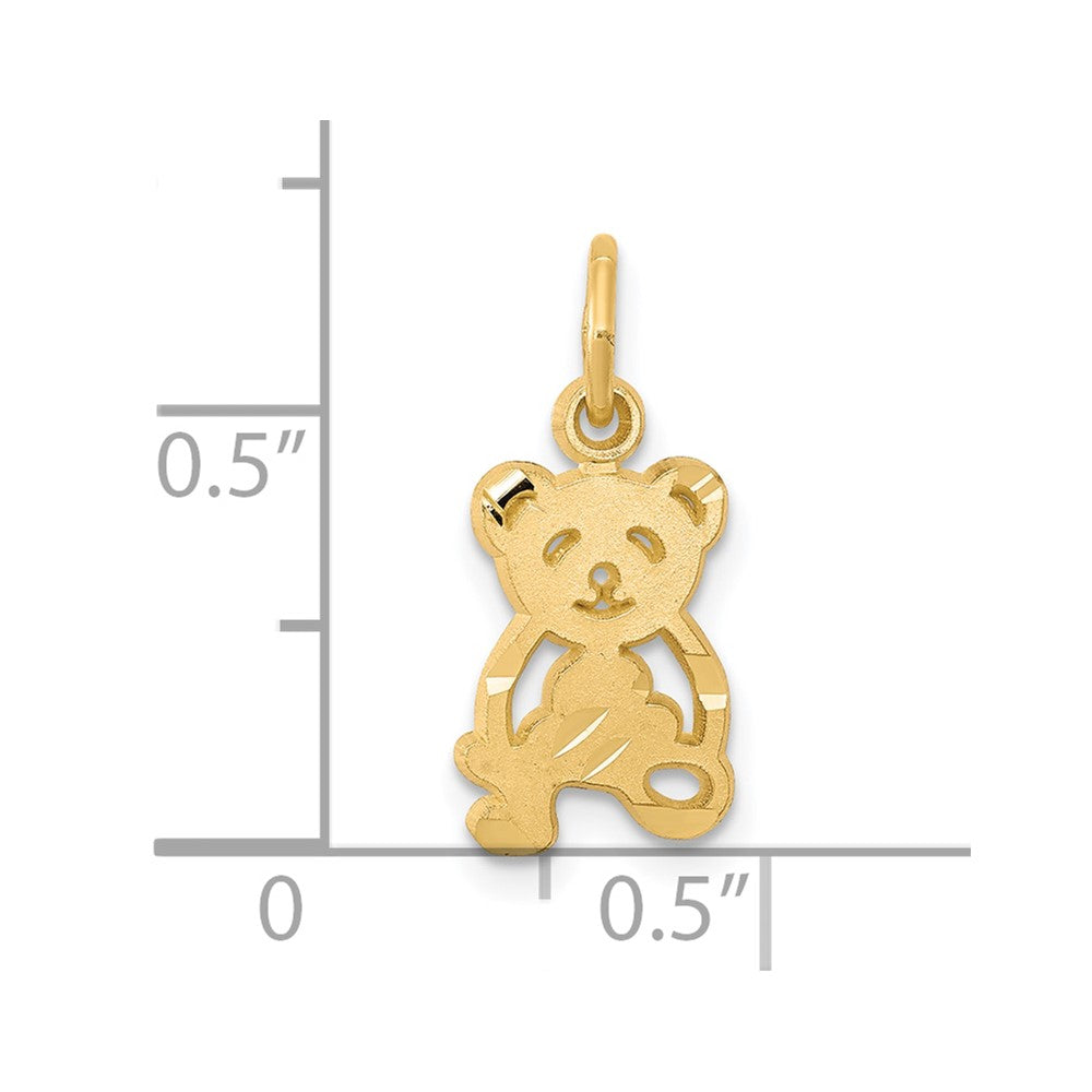 10k Yellow Gold Teddy Bear Charm
