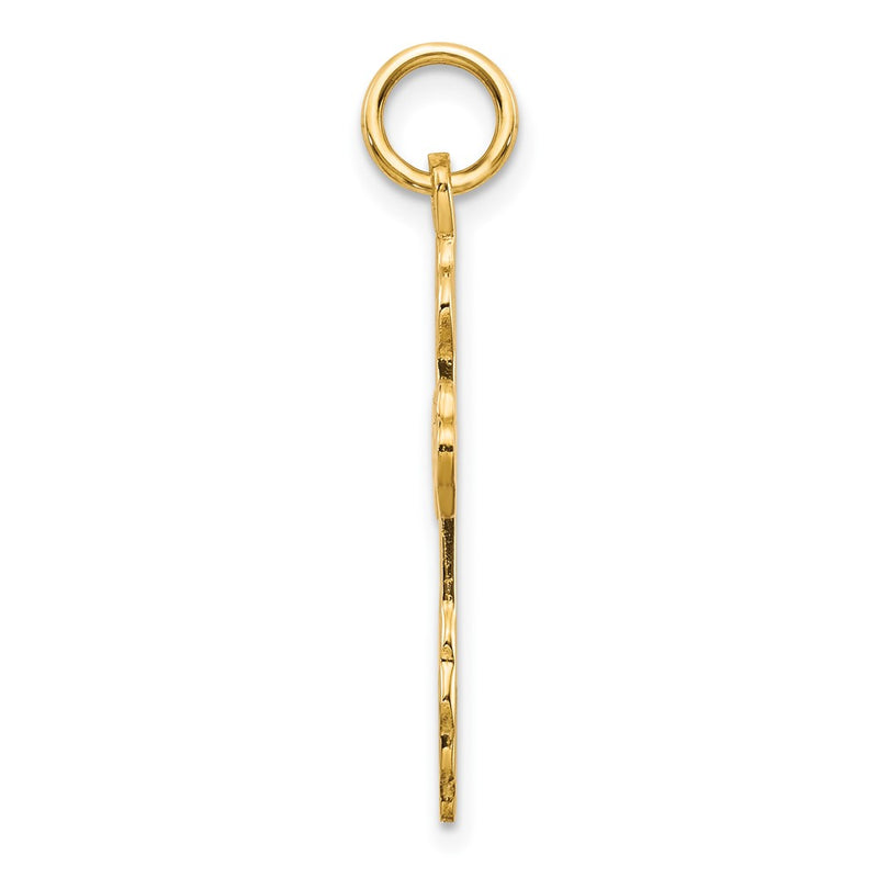 10k Yellow Gold Eastern Orthodox Cross Charm