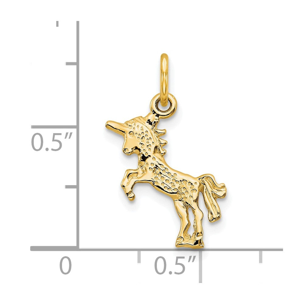 10k Yellow Gold Unicorn Charm