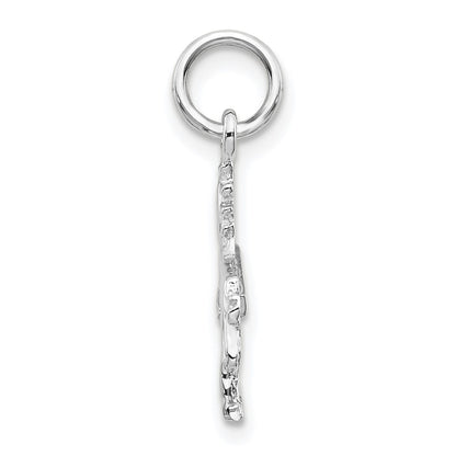 10K White Gold Unicorn Charm