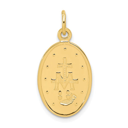 10k yellow gold miraculous medal