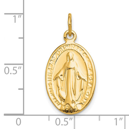 10k yellow gold miraculous medal