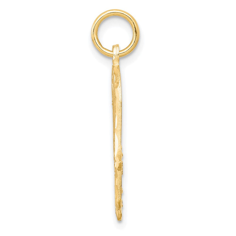 10k yellow gold filigree chamseh charm