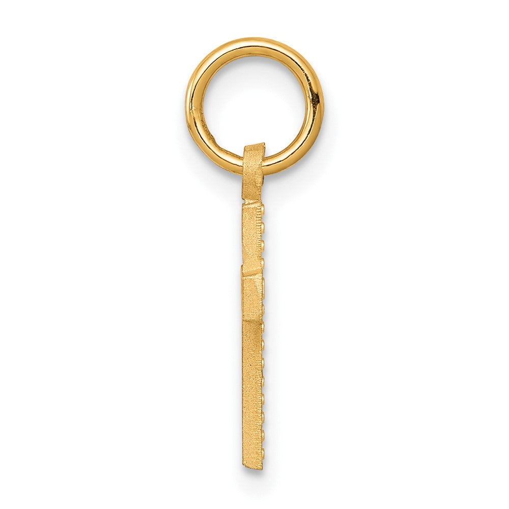 10k yellow gold cross charm