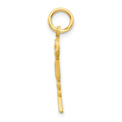 10k yellow gold solid registered nurse charm