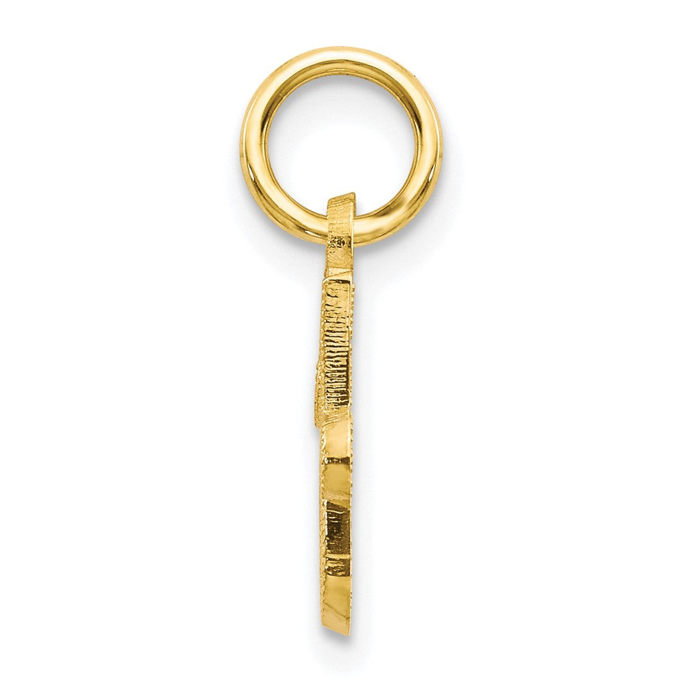 10K Yellow Gold Initial J Charm