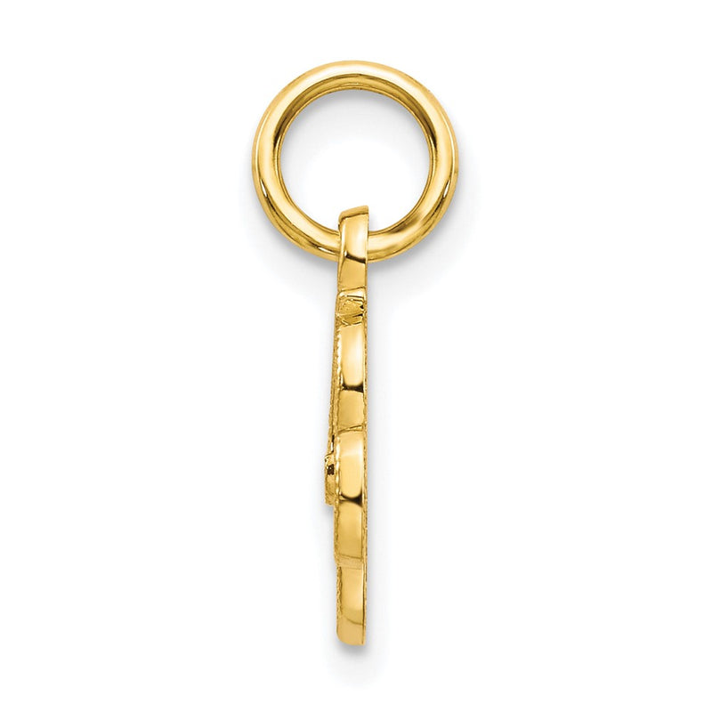 10K Yellow Gold Initial R Charm