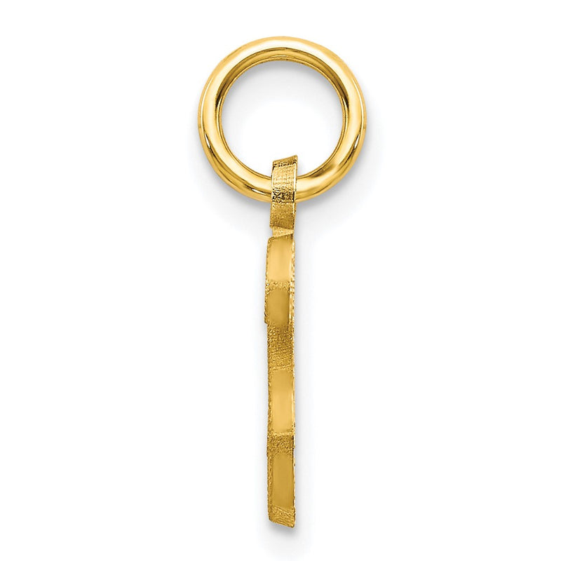 10K Yellow Gold Initial S Charm