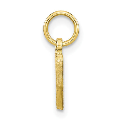 10K Yellow Gold Initial W Charm