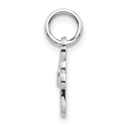10K White Gold 10Kw Initial F Charm