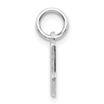 10K White Gold 10Kw Initial M Charm