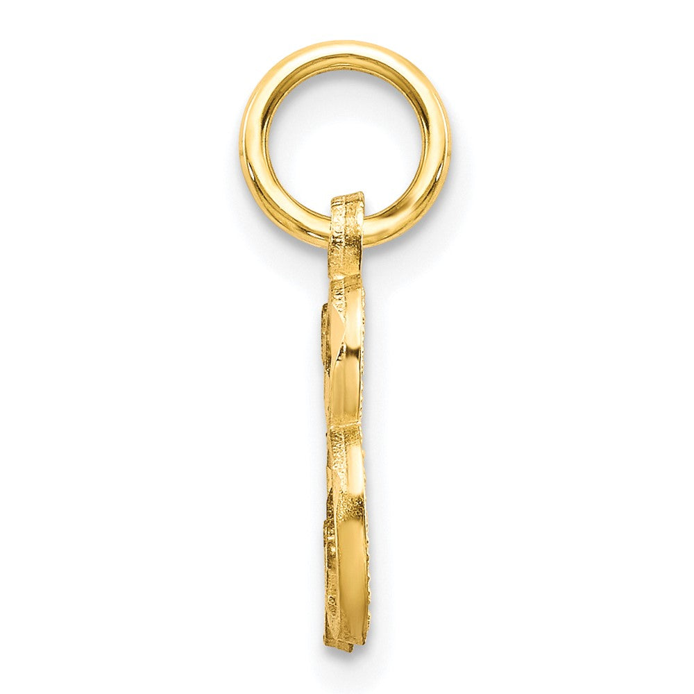 10K Yellow Gold Initial B Charm