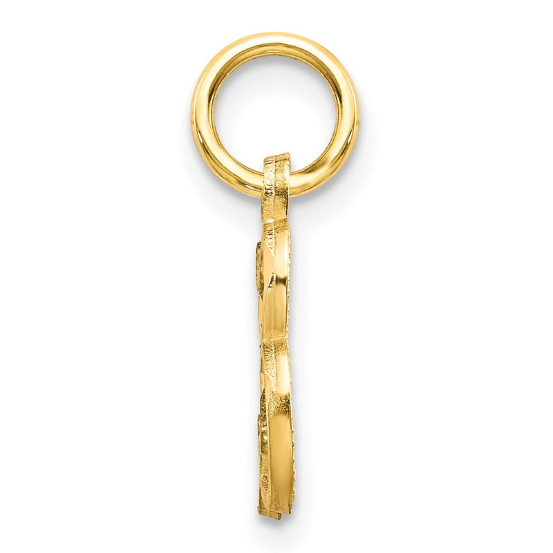 10K Yellow Gold Initial B Charm