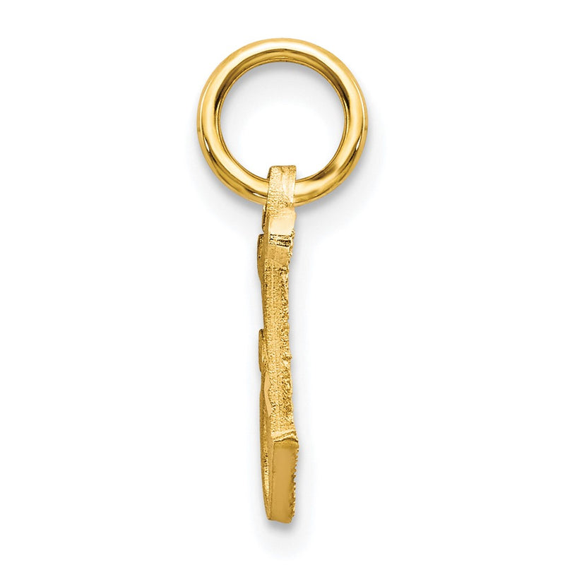 10K Yellow Gold Initial J Charm