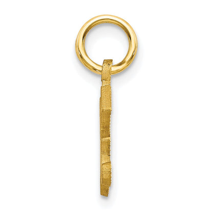10K Yellow Gold Initial K Charm