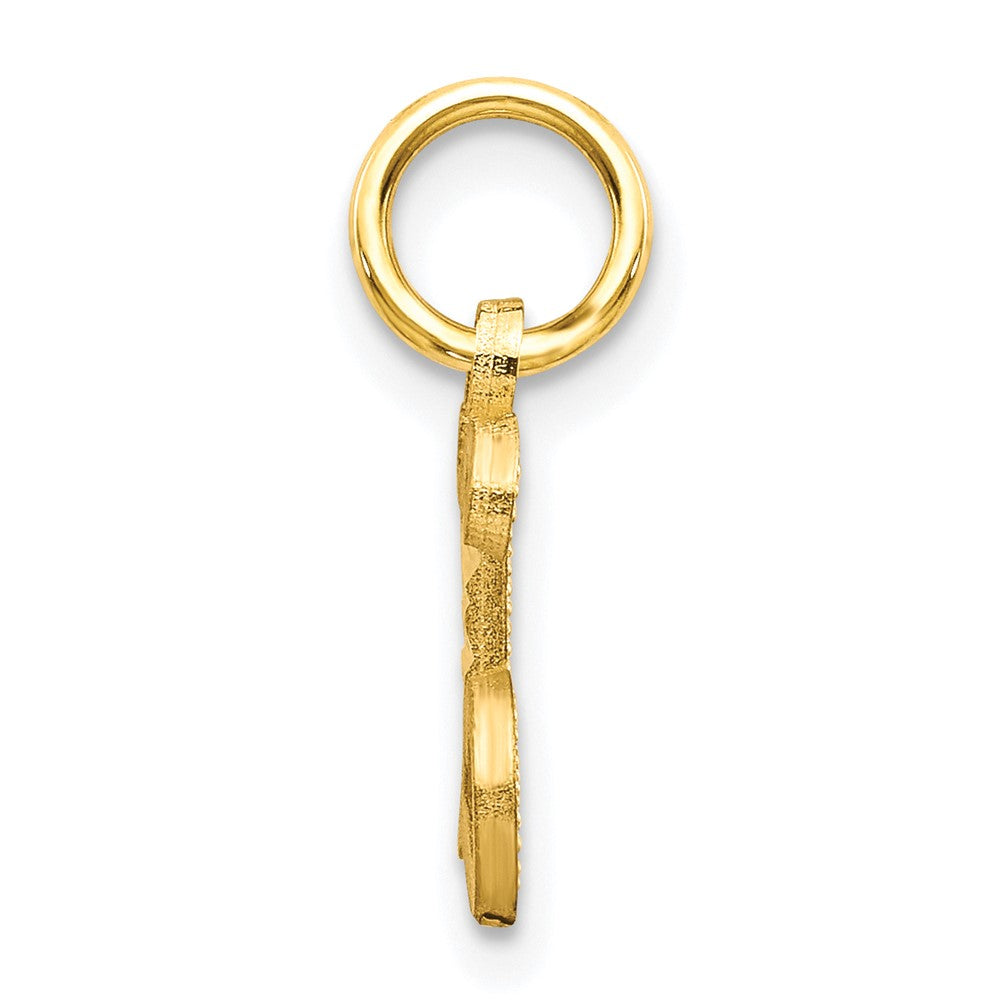 10K Yellow Gold Initial L Charm