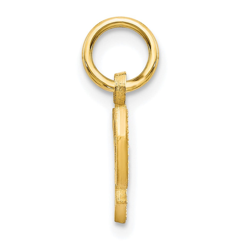 10K Yellow Gold Initial P Charm