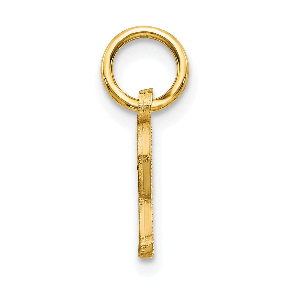 10K Yellow Gold Initial R Charm