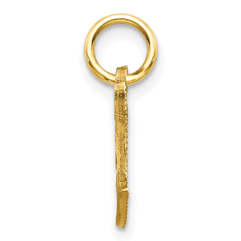 10K Yellow Gold Initial T Charm