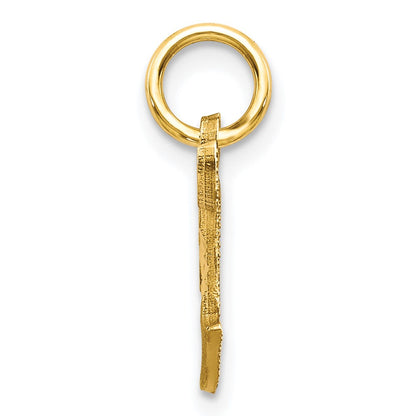 10K Yellow Gold Initial T Charm