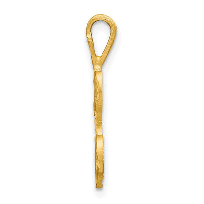 10K Yellow Gold Initial K Pendant