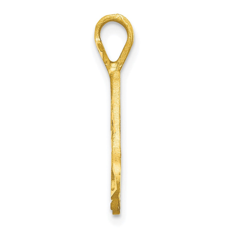 10K Yellow Gold Initial M Pendant