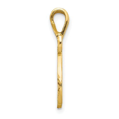 10K Yellow Gold Initial N Pendant