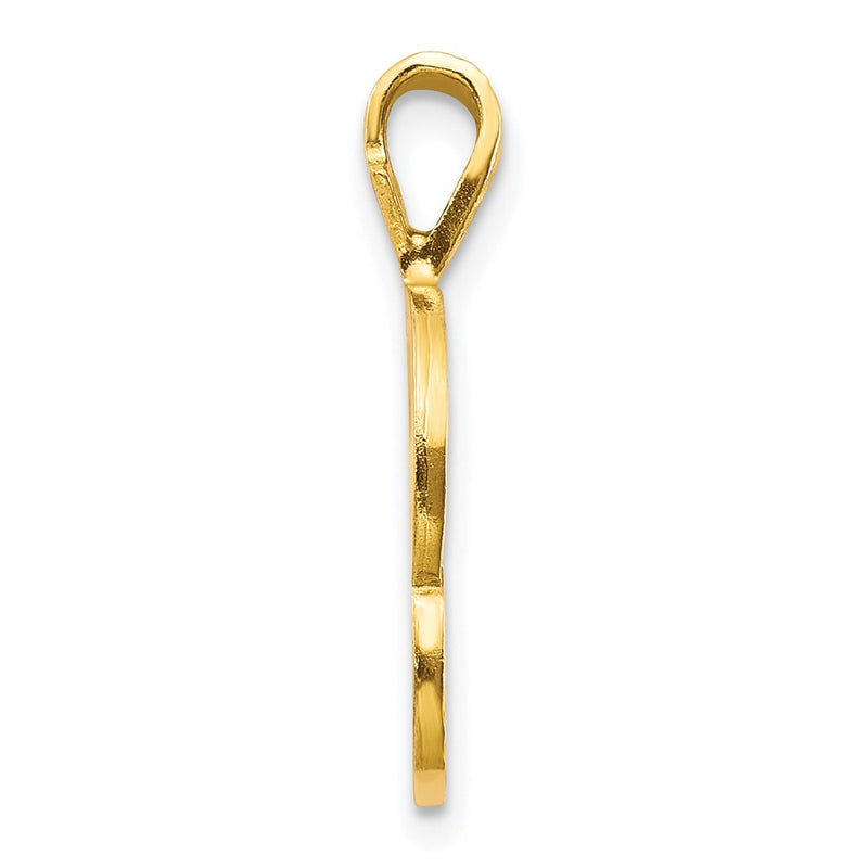 10K Yellow Gold Initial P Pendant