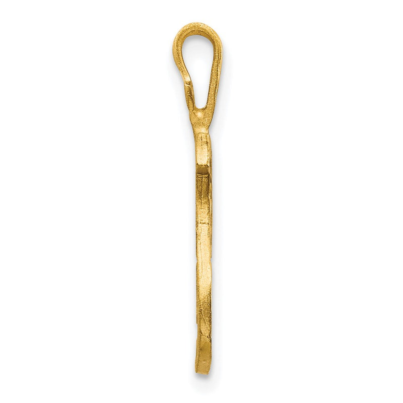 10K Yellow Gold Initial T Pendant