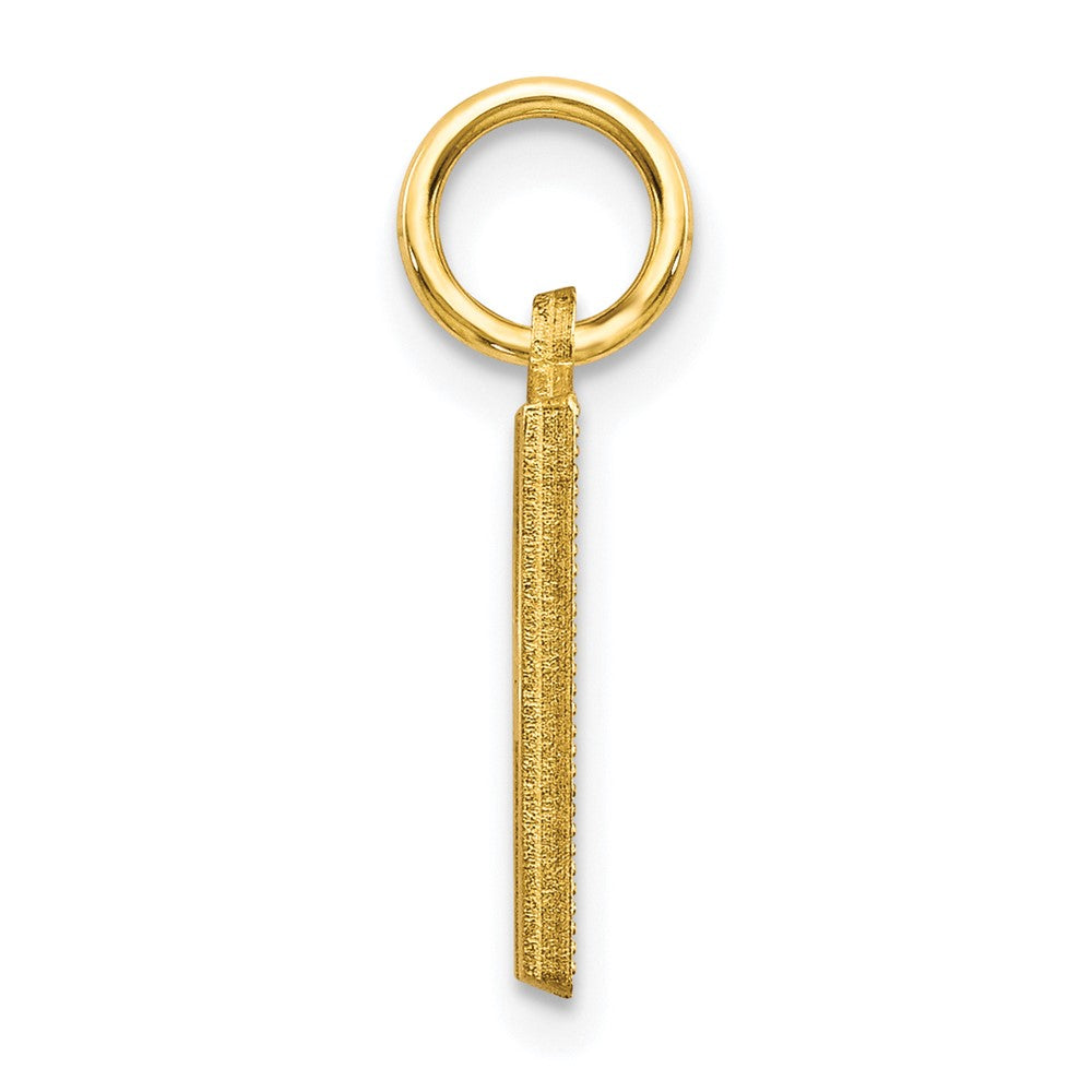 10K Yellow Gold Initial H Charm