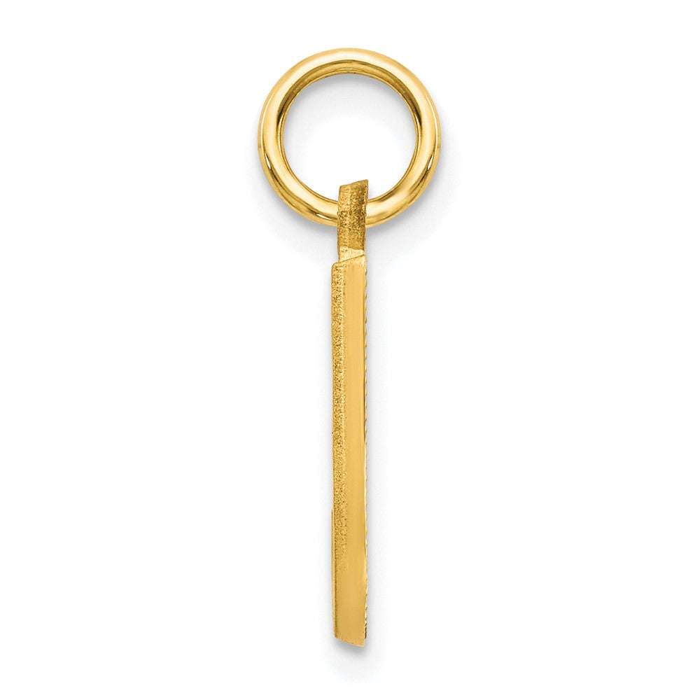10K Yellow Gold Initial J Charm