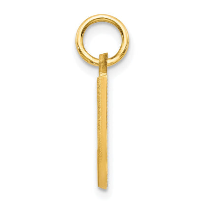 10K Yellow Gold Initial J Charm