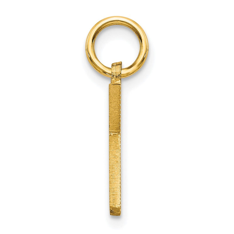 10K Yellow Gold Initial K Charm