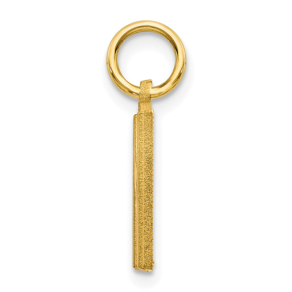 10K Yellow Gold Initial N Charm