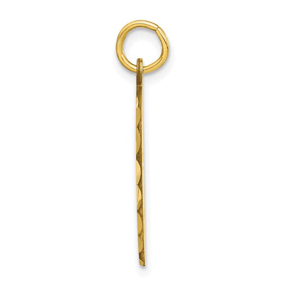 10K Yellow Gold Hockey Mask Charm