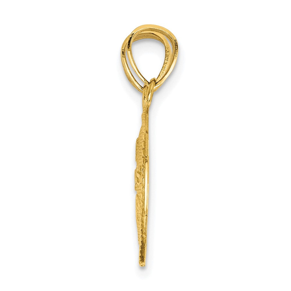 10K Yellow Gold Best Friends Break-A-Part Heart Pendant