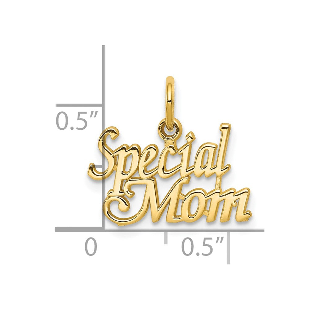 10K Yellow Gold Special Mom Charm